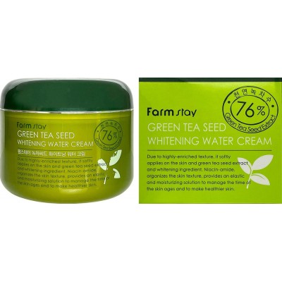 Крем для обличчя освітлюючий із зеленим чаєм FarmStay Green Tea Seed Whitening Water Cream 100 мл