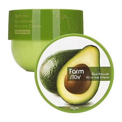 Крем для тела FarmStay Real Avocado All-In-One Cream, 300 мл