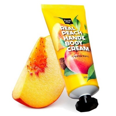 Крем для рук з екстрактом персика FarmStay Real Peach Hand & Body Cream 100 мл