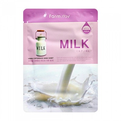 Маска для лица FarmStay Visible Difference Milk Mask Sheet 23 ml