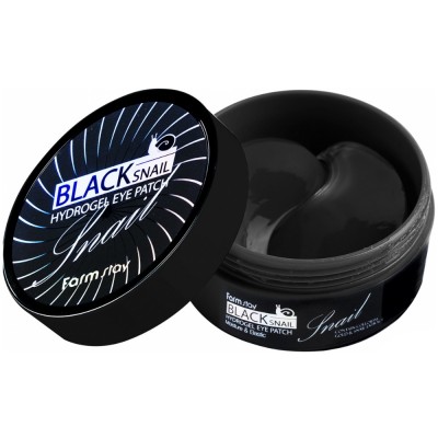 Патчі під очі FarmStay Black Snail Hydrogel Eye Patch 60 шт