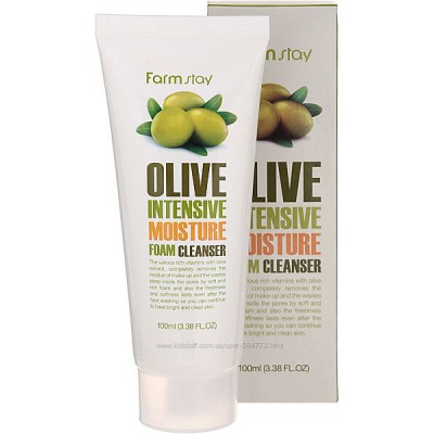 Пінка для вмивання FarmStay Olive Intensive Moisture Foam Cleanser 100мл