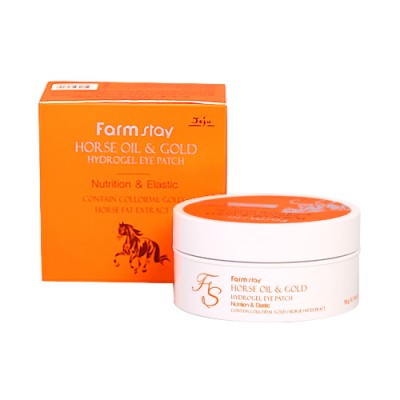 Патчі під очі FarmStay Horse Oil and Gold Hydrogel Eye Patch 60 шт