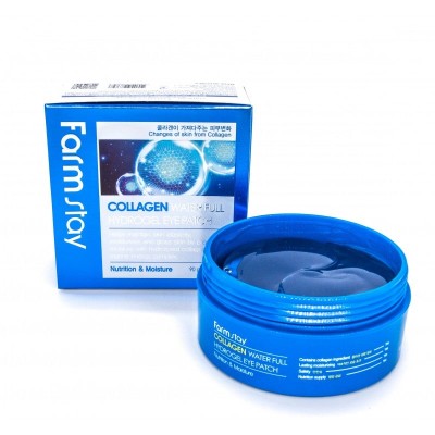 Гідрогелеві патчі під очі з колагеном Farm Stay Collagen Water Full Hydrogel Eye Patch 60шт