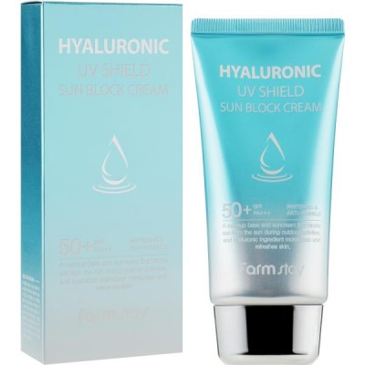 Солнцезащитный крем FarmStay Hyaluronic UV Shield Sun Block Cream SPF50+ PA+++ 70 g