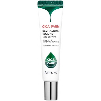 Сыворотка-роллер с центеллой для кожи вокруг глаз Farm Stay Cica Farm Revitalizing Rolling Eye Serum 25 ml