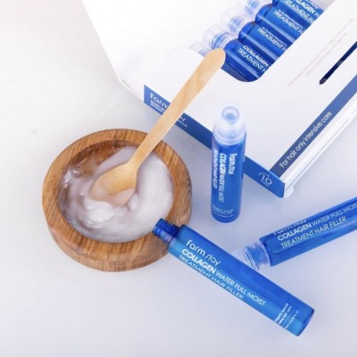 Філер для волосся зволожуючий з колагеном FarmStay Collagen Water Full Moist Treatment Hair Filler, 13 мл