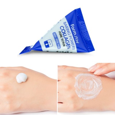 Скраб для обличчя з содою і колагеном FarmStay Baking Powder Collagen Pore Scrub, 7г