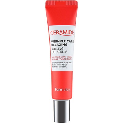 Сыворотка-роллер для кожи вокруг глаз антивозрастная FarmStay Ceramide Wrinkle Care Relaxing Rolling Eye Serum 25 ml