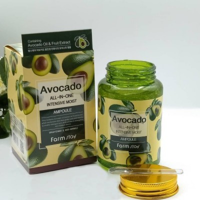 Сыворотка для лица с авокадо «все в одном» Farmstay Avocado All-in-one Intensive Moist Ampoule 250 мл