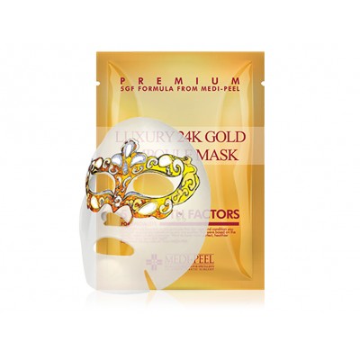 Маска для лица ампульная с коллоидным золотом Medi-Peel Luxury 24k Gold Ampoule Mask 25ml