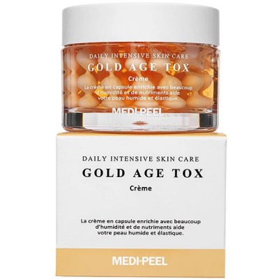 Крем для обличчя антивіковий капсульний з екстрактом золотого шовкопряда Medi-Peel Gold Age Tox Cream 50g