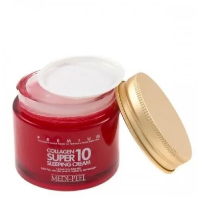 Крем для лица ночной с коллагеном, керамидами и пептидами Medi-Peel Collagen Super 10 Sleeping Cream, 70 мл