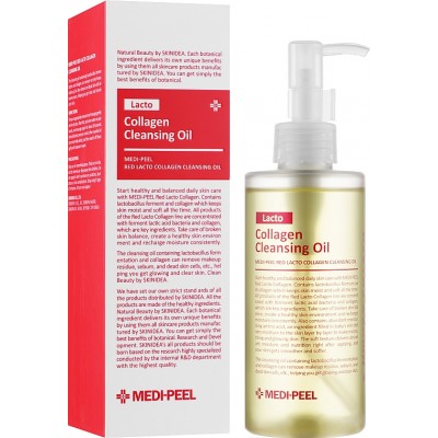 Гидрофильное масло для лица с коллагеном и аминокислотами Medi-Peel Red Lacto Collagen Cleansing Oil, 200 мл