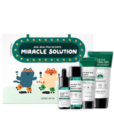 Набор миниатюр для лица Some By Mi 30 Days Miracle Solution AHA BHA PHA 4 Step Kit Limited Edition