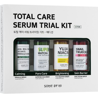Набір мініатюр для обличчя з 4-х сироваток Some By Mi Total Care Serum Trial Kit