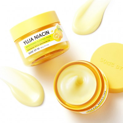 Маска для обличчя нічна вирівнююча тон Some By Mi Yuja Niacin Brightening Sleeping Mask 60g