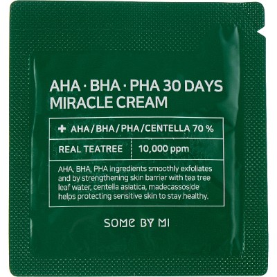 Крем для лица Some By Mi AHA-BHA-PHA 30 Days Miracle Cream Sample, 2 мл
