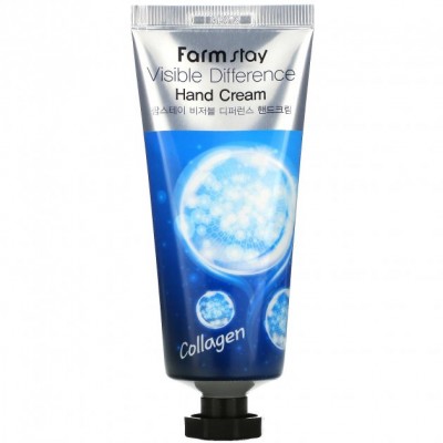 Крем для рук FarmStay Visible Difference Hand Cream Collagen, 100g