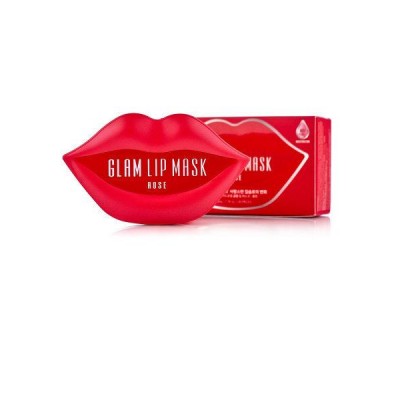 Гідрогелеві патчі для губ з трояндою Beauugreen Hydrogel Glam Lip Mask Rose 20 шт