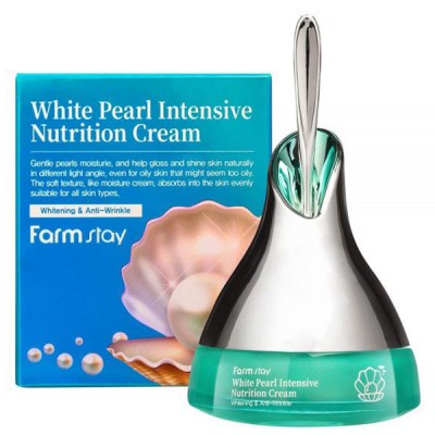 Крем для лица интенсивный питательный с жемчугом FarmStay White Pearl Intensive Nutrition Cream 50мл