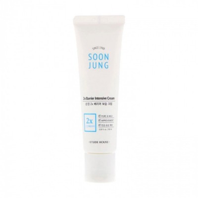 Крем для обличчя зволожуючий і заспокійливий Etude House Soon Jung 2x Barrier Intensive Cream 60 мл