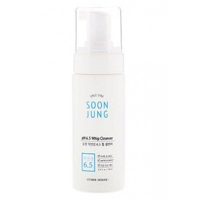 Пенка-мусс для умывания для чувствительной кожи Etude House Soon Jung pH 6.5 Whip Cleanser 150ml