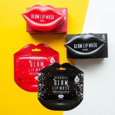 Патчи для губ с экстрактом жемчуга Beauugreen Hydrogel Glam Lip Mask Pearl 20 шт.