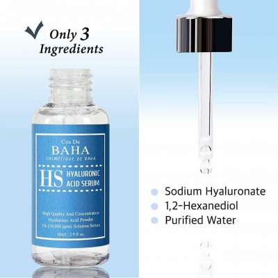Сыворотка для лица с гиалуроновой кислотой Cos De BAHA H Hyaluronic Acid 1% Serum 30ml