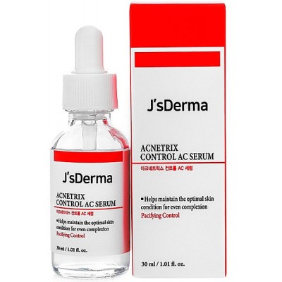 Сироватка для проблемної шкіри з цинком і ніацинамідом JsDerma Acnetrix Control AC Serum 30ml