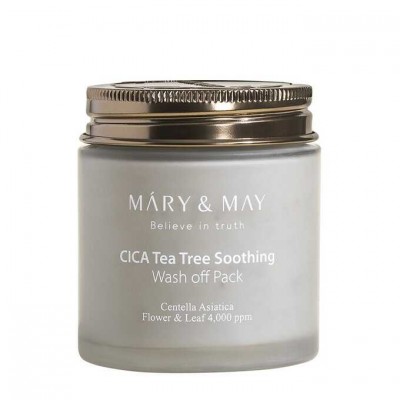 Маска для лица Mary & May Cica Tea Tree Soothing Wash off Pack 125g
