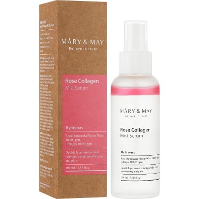 Мист-сыворотка для лица Mary & May Rose Collagen Mist Serum, 100ml