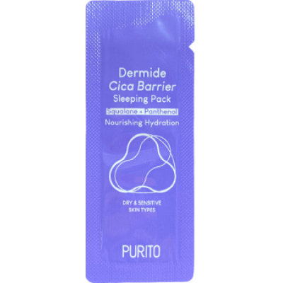 Маска для обличчя Purito Dermide Cica Barrier Sleeping Pack 1.5ml (Pouch Sample)  