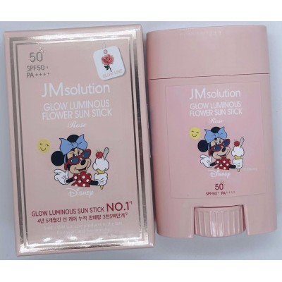 Сонцезахисний стік з рожевою водою JM Solution Glow Luminous Flower Sun Stick Rose X Disney Mini 21g