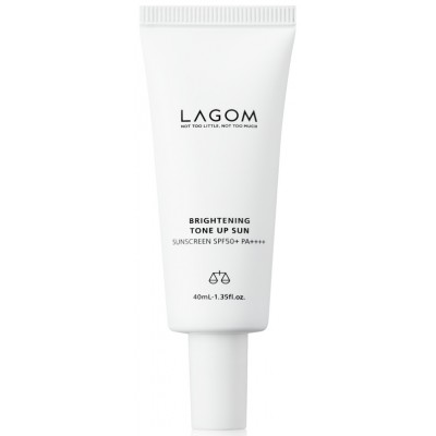 Осветляющий солнцезащитный крем с выравнивающим эффектом Lagom Brightening Tone Up Sun SPF 50+ PA++++ 40ml