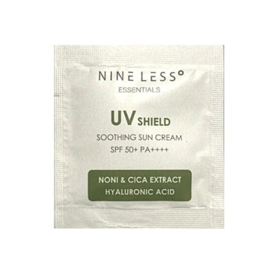 Солнцезащитный крем Nine Less Essentials UV Shield Soothing Sun Cream SPF 50+ PA++++ Sample