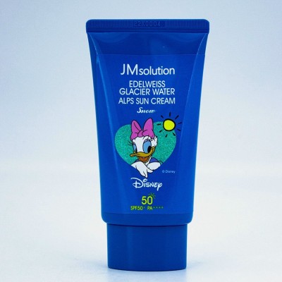 Охлаждающий солнцезащитный крем JMsolution Edelweiss Glacier Water Alps Moist Suncream Snow x Disney Daisy Duck SPF 50+ PA++++ 50ml