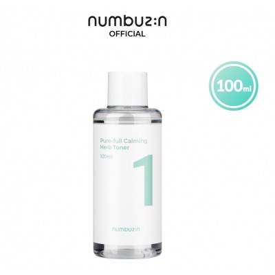 Заспокійливий тонер для обличчя з центеллою азіатською Numbuzin No.1 Pure-full Calming Herb Toner 100ml