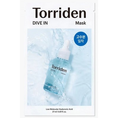 Маска для обличчя Torriden Renew Dive In Low molecule Hyaluronic acid Mask Pack, 1шт