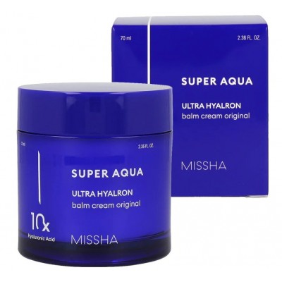 Крем для обличчя інтенсивно зволожуючий з гіалуроновою кислотою Missha Super Aqua Ultra Hyalron Cream 70 ml