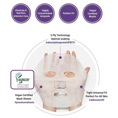 Ночная ампульная тканевая маска для лица Missha Time Revolution Night Repair Ampoule Mask 5x, 30g