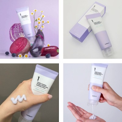 Заспокійливий і зволожувальний крем для обличчя Numbuzin No.1 Purple Complex Moisture Balancing Soothing Cream 100ml