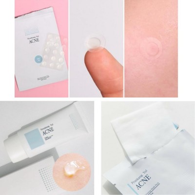 Набор миниатюр для проблемной кожи Pyunkang Yul Acne Cream 50ml+ACNE Spot Patch Super Thin 1ea+Acne Dressing Mask Pack 1ea