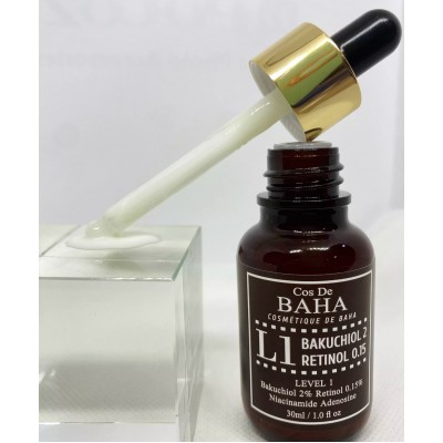 Антивікова сироватка для обличчя Cos De BAHA L1 Bakuchiol & Retinol Serum 30ml