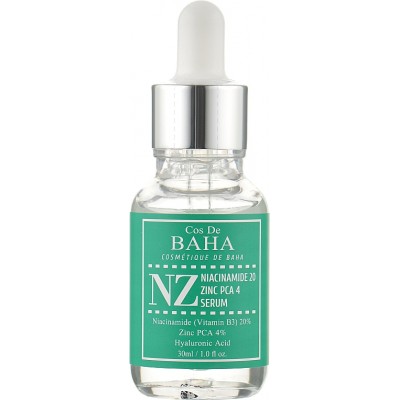 Сыворотка для лица с ниацинамидом и цинком Cos De BAHA NZ Niacinamide 20% + Zinc 4% Serum 30 ml